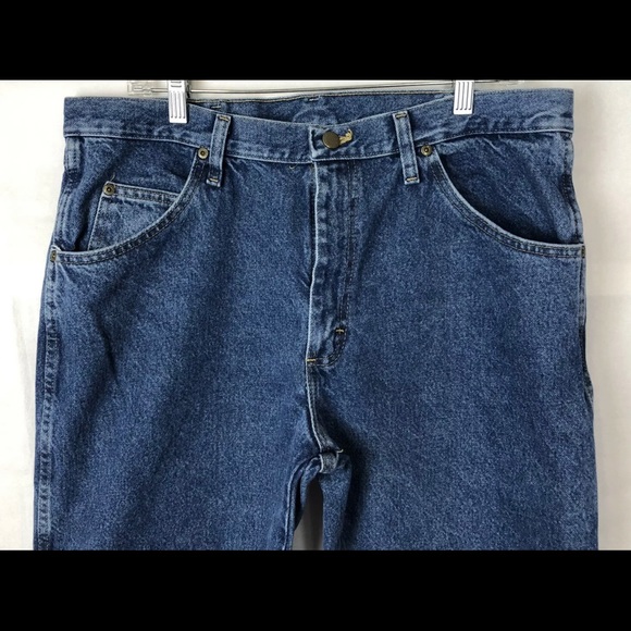 Wrangler Men’s Blue Jeans Regular Fit Size 36x29 - Picture 5 of 9